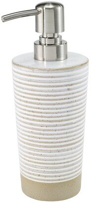 Drift Lines Textured Ribbed Ceramic Soap/Lotion Pump