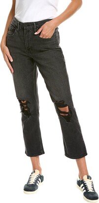 Good Icon Crop Black Straight Leg Jean