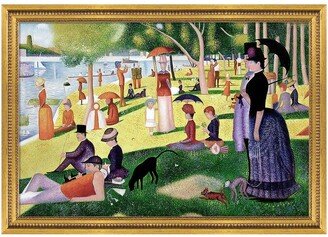 OVERSTOCK ART Sunday Afternoon on the Island of La Grande Jatte, Versailles Gold Queen Frame - 29