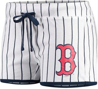 Women's Concepts Sport White, Navy Boston Red Sox Vigor Sleep Shorts - White, Navy