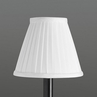 Side Pleat Chandelier Shade White