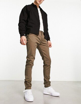 skinny pants in dark khaki