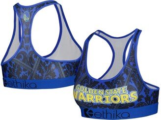 Women's Royal Golden State Warriors Racerback Sports Bra