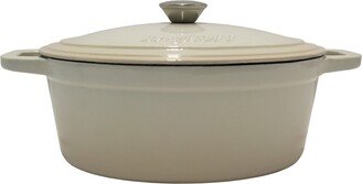 Neo Cast Iron Oval Covered Dutch Oven, 5 Quart