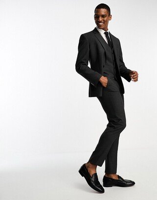 slim suit pants in charcoal-AA