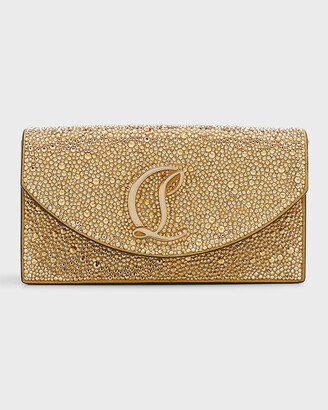 Loubi54 Small Strass Suede Crossbody Bag