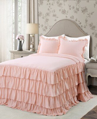 Allison Ruffle 3-Piece King Bedspread Set