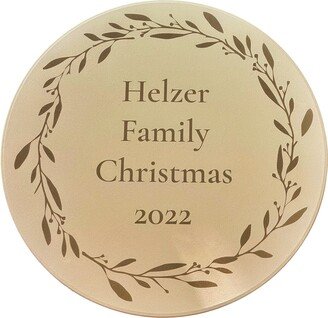 Personalized 16In Tan Pizza Stone - Laser Engraved, Engraved Gift, Unique Wedding Anniversary Gift, Housewarming Family Recipe