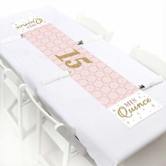 Big Dot Of Happiness Mis Quince Anos - Petite Quinceanera Party Paper Table Runner - 12 x 60 inches