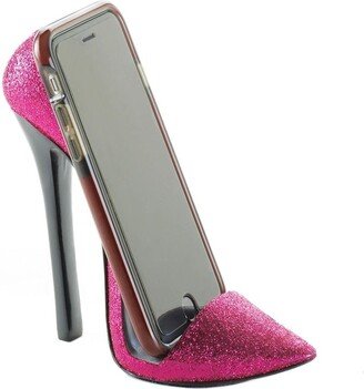 Retro Pink Shoe Phone Holder