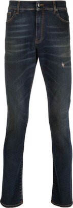 Crease-Effect Skinny Jeans