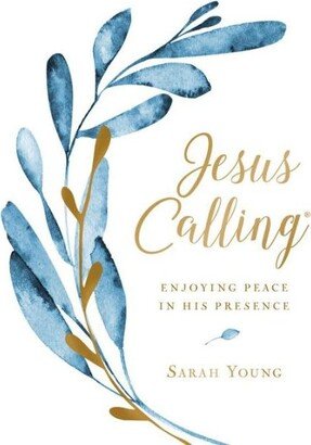 Barnes & Noble Jesus Calling, Large Text Cloth Botanical, with Full Scriptures- Enjoying Peace in His Presence (a 365-Day Devotional) by Sarah Young