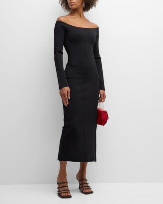 Aphrodite Off-Shoulder Midi Dress