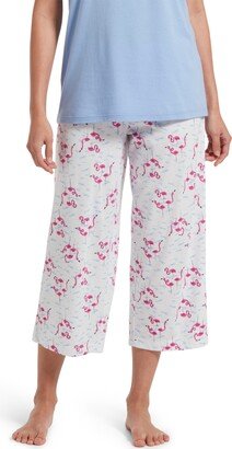 Women's Sleepwell Printed Knit Capri Pajama Pant Made with Temperature Regulating Technology