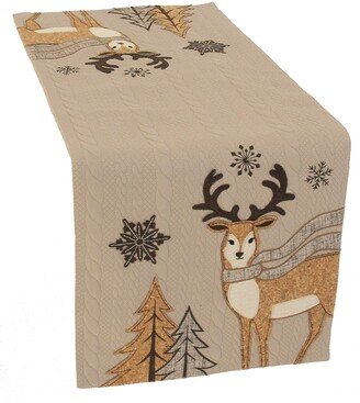 Cozy Reindeer Christmas Table Runner