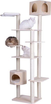 89 Real Wood Premium Scots Pine, 7-Level Cat Tree With 2 Playhouses