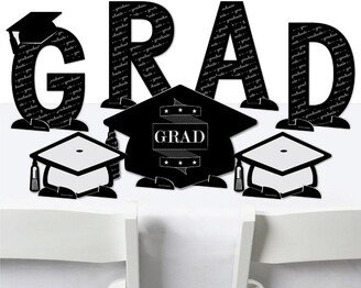 Big Dot of Happiness Graduation Cheers - Graduation Party Centerpiece Table Decorations - Tabletop Standups - 7 Pieces