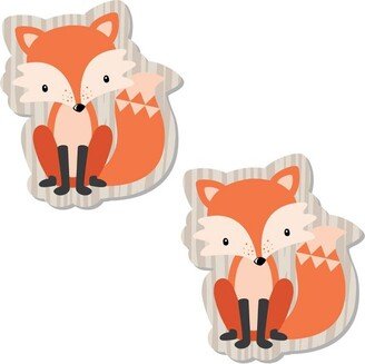 Big Dot of Happiness Fox - DIY Shaped Baby Shower or Birthday Party Cut-Outs - 24 Count