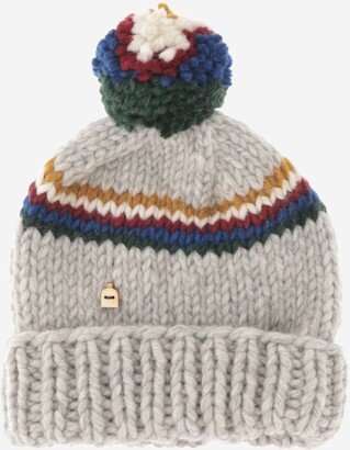 Myssy Wool Beanie Hat With Pom Pon