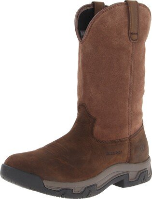 Mens Terrain Pull On Waterproof Boot Distressed Brown 11.5