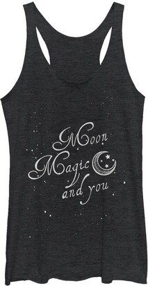 CHIN UP Apparel Women's CHIN UP Moon Magic Racerback Tank Top - Black Heather - 2X Large