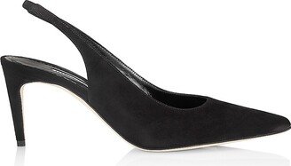 Paledarc 70MM Suede Slingback Pumps