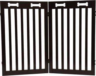 Arf Pets 2-Panel Freestanding Dog Gate, Retractable Pet Gate W/Door