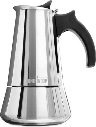 London Sip 10-Cup Stainless Steel Espresso Maker