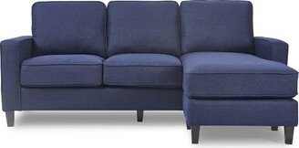 Harmon Track Arm Sectional Sofa Navy