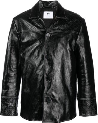 regenerated Moonogram leather jacket