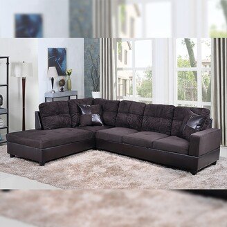 Star Home Living 2-piece Brown Sectional