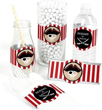 Big Dot Of Happiness Beware of Pirates - Birthday Party Diy Wrapper Favors & Decorations - Set of 15