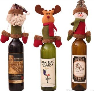 Christmas Wine Bottle Toppers Holiday Decor Party Favor Gift Bag