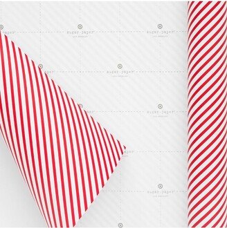 Sugar Paper + Target 25 sq ft Red Diagonal Stripe Gift Wrap White - Sugar Paper™ + Target