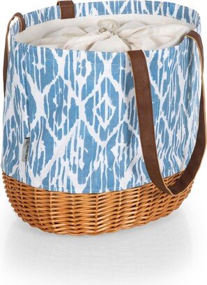 Coronado Canvas and Willow Basket Tote