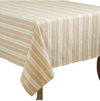 Saro Lifestyle Striped Tablecloth