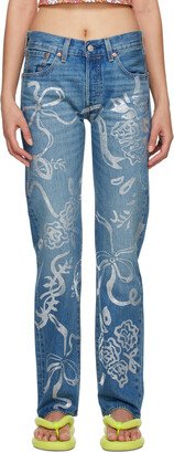 Blue Levi's Edition Rhinestone Jeans