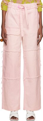 Pink Fringe Jeans