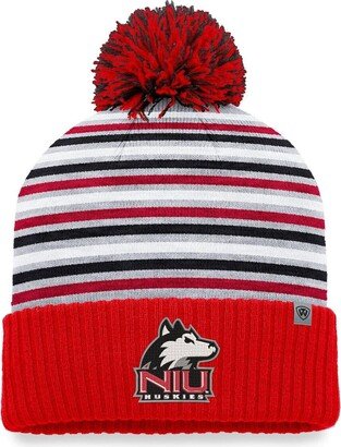 Men's Cardinal Northern Illinois Huskies Dash Cuffed Knit Hat with Pom