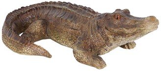 Sunnydaze Addison The Adventurous Alligator Polystone Statue