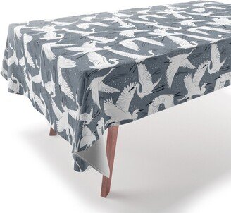 Heather Dutton Soaring Wings Steel Blue Grey Tablecloth
