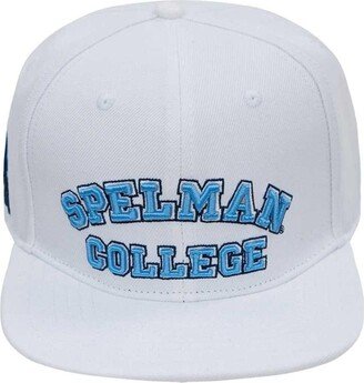 Men's Pro Standard White Spelman College Jaguars Primary Logo Evergreen Wool Snapback Hat