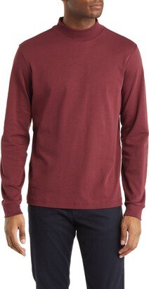 Scott Barber Pima Cotton Interlock Mock Neck Pullover