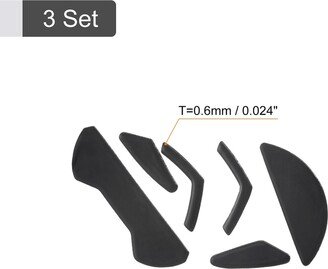 Unique Bargains Rounded Curved Mouse Feet 0.6mm for G302/G303 Mouse White 6Pcs/3 Set