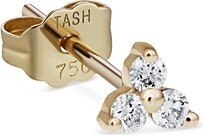 18K Yellow Gold 18K Yellow Gold Diamond Trinity Single Stud Earring