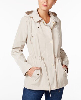 Petite Water-Resistant Hooded Anorak Jacket, Created for Macy's