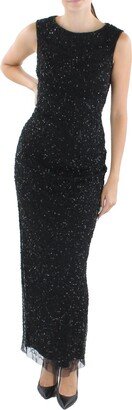 Papell Studio by Adrianna Papell Womens Embellished Maxi Evening Dress