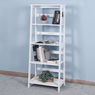 217344384868 Modern 5-Tier Ladder Wooden shelf Organize,13.7