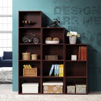 Snake River Décor 4 Shelf Bookcase Slim Design Mahogany - 52 x 63