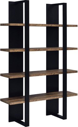 4-shelf Wood Bookcase